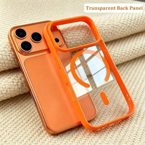 Coque magnétique iPhone – Effet acrylique, plusieurs coloris